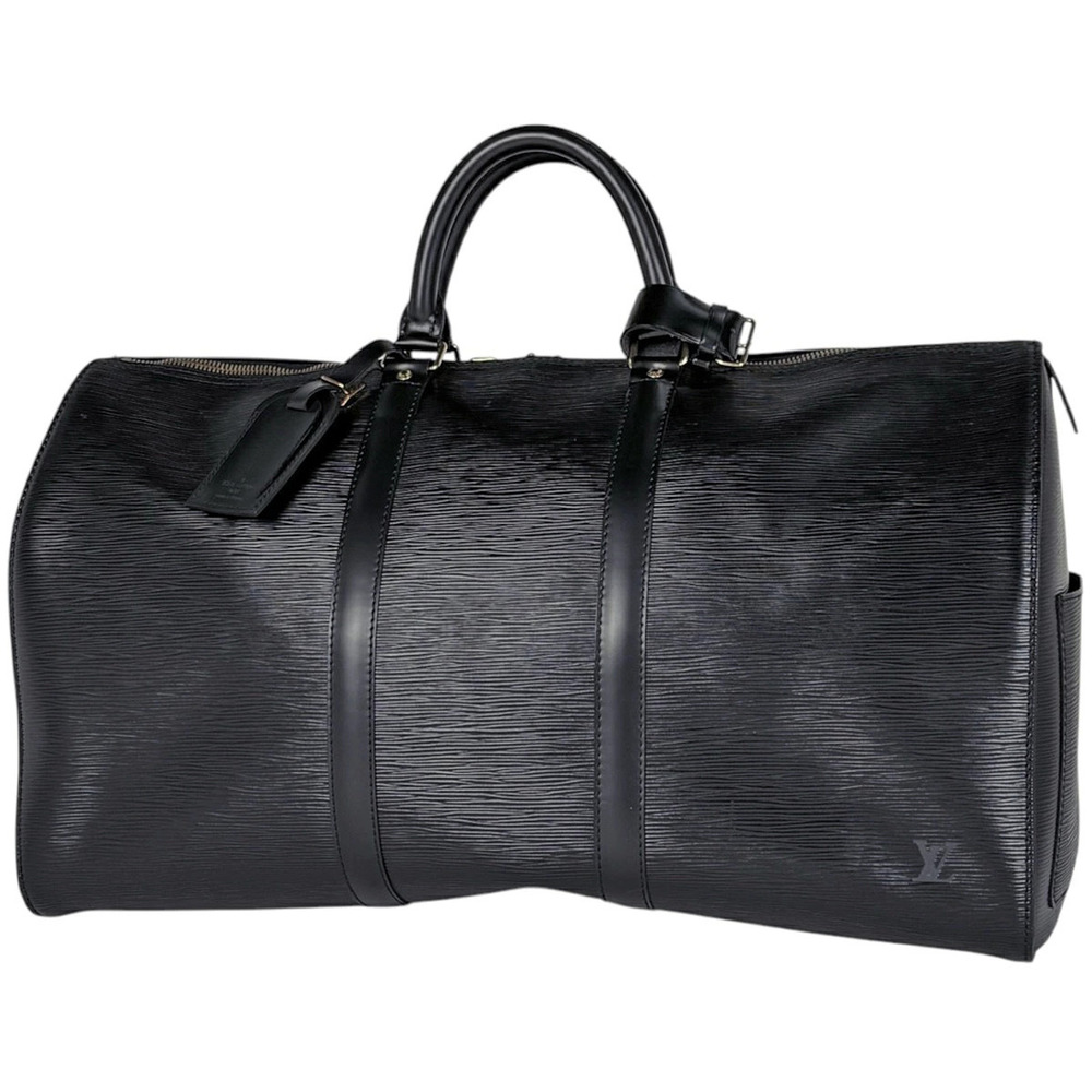Louis Vuitton Keepall Boston Bag Epi Leather Noir Black